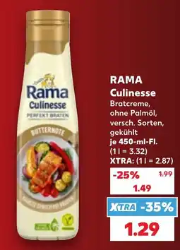Kaufland Rama Culinesse Bratcreme Angebot