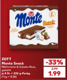 Kaufland ZOTT Monte Snack Angebot