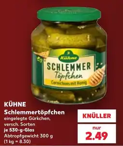 Kaufland KÜHNE Schlemmertöpfchen Angebot