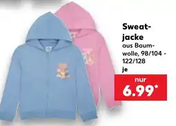 Kaufland Sweatjacke aus Baumwolle Angebot