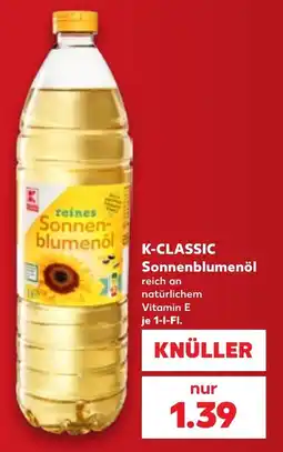 Kaufland K-CLASSIC Sonnenblumenöl Angebot
