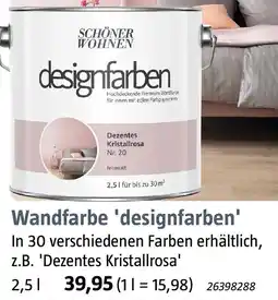 Bauhaus SCHÖNER WOHNEN Wandfarbe 'designfarben' Angebot
