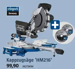 Bauhaus scheppach Kappzugsäge 'HM216' Angebot