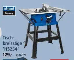 Bauhaus scheppach Tischkreissäge 'HS254' Angebot