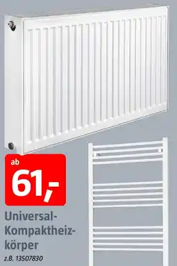 Bauhaus Universal Kompaktheizkörper Angebot