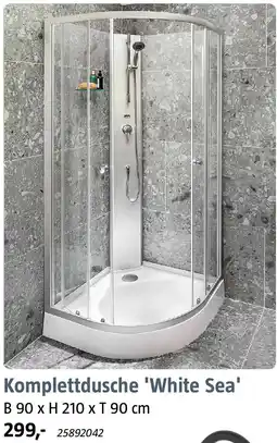 Bauhaus Komplettdusche 'White Sea' Angebot