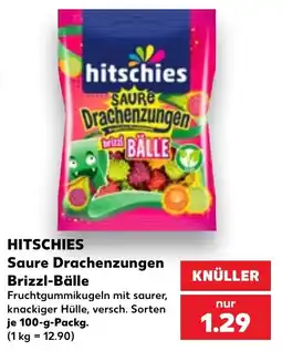 Kaufland HITSCHIES Saure Drachenzungen Brizzl-Bälle Angebot