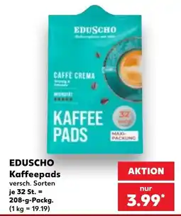 Kaufland EDUSCHO Kaffee pads Angebot