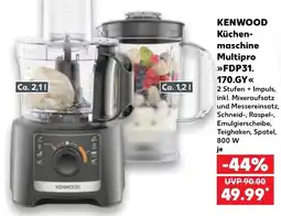 Kaufland KENWOOD Küchenmaschine Multipro »FDP31.170.GY« Angebot