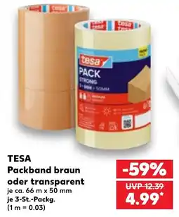Kaufland TESA Packband braun oder transparent Angebot