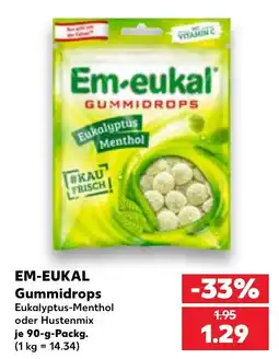 Kaufland EM-EUKAL Gummidrops Eukalyptus-Menthol Angebot