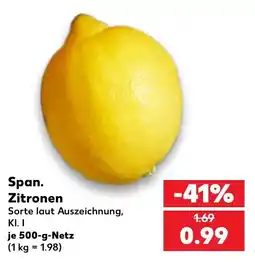 Kaufland Span. Zitronen Angebot