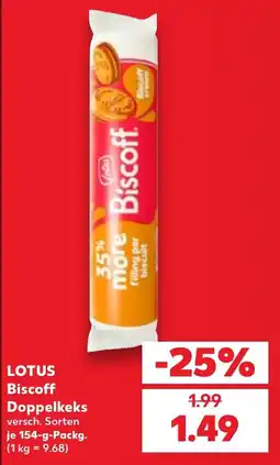 Kaufland LOTUS Biscoff Doppelkeks Angebot
