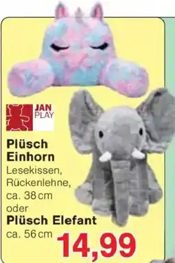 Jawoll Plüsch Einhorn oder Plüsch Elefant Angebot