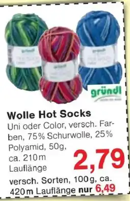 Jawoll Wolle Hot Socks gründl Angebot
