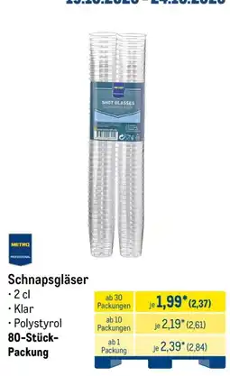 METRO Schnapsgläser Angebot