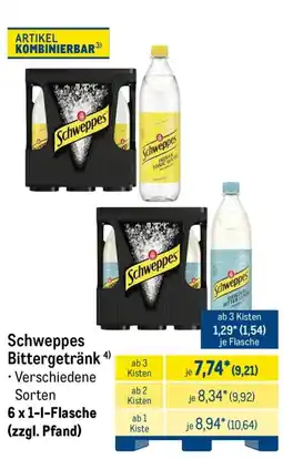 METRO Schweppes Bittergetränk Angebot