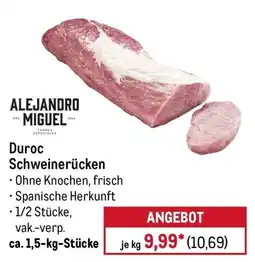 METRO ALEJANDRO MIGUEL Duroc Schweinerücken Angebot