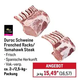 METRO MASIATERO Duroc Schweine Frenched Racks/ Tomahawk Steak Angebot
