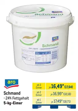 METRO aro Schmand Angebot