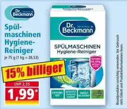 Norma Dr. Beckmann Spülmaschinen Hygiene-Reiniger Angebot
