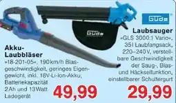 Jawoll Akku-Laubbläser GLS 3000.1 Vario Angebot