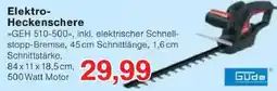 Jawoll Elektro-Heckenschere GEH 510-500 GÜDE Angebot