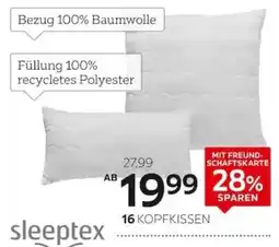 XXXLutz Sleeptex kopfkissen Angebot