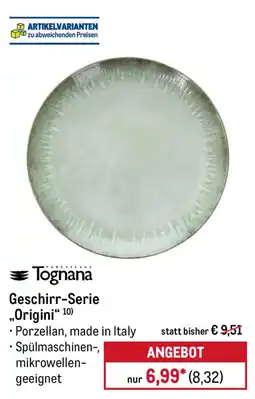 METRO Tognana Geschirr-Serie „Origini“ 10) Angebot