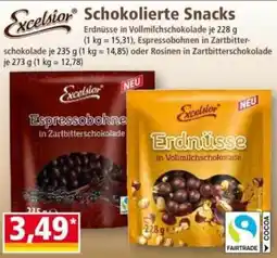Norma Excelsior Schokolierte Snacks Angebot