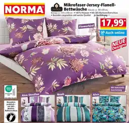 Norma Mikrofaser-Jersey-Flanell-Bettwäsche Angebot
