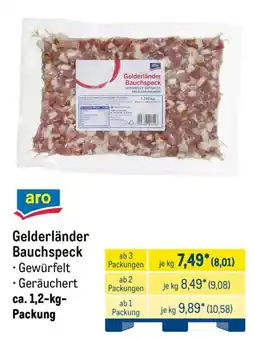 METRO aro Gelderländer Bauchspeck Angebot