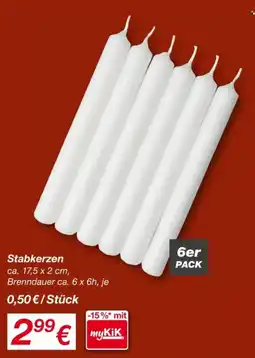 KiK Stabkerzen Angebot