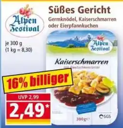 Norma Alpen Festival Kaiserschmarren Angebot