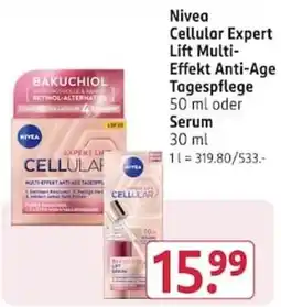 Rossmann Nivea Cellular Expert Lift Multi-Effekt Anti-Age Tagespflege Angebot