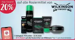 Rossmann Rasiermittel von Wilkinson Angebot