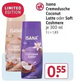 Rossmann Isana Cremedusche Coconut Latte Angebot