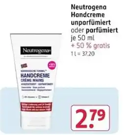 Rossmann Neutrogena Handcreme Angebot