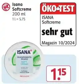 Rossmann ISANA Feuchtigkeits-Pflege Soft-Creme Angebot