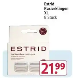 Rossmann Estrid Rasierklingen XL Angebot