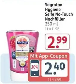 Rossmann Sagrotan Hygiene Seife No-Touch Nachfüller Angebot