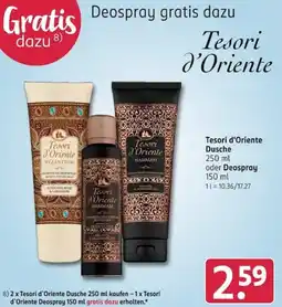 Rossmann Tesori d'Oriente Deospray Angebot