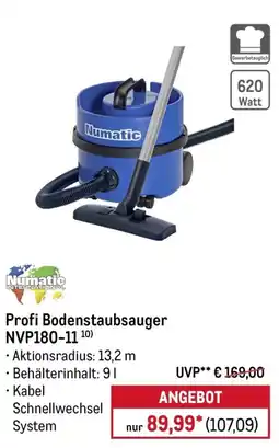 METRO Profi Bodenstaubsauger Numatic Angebot