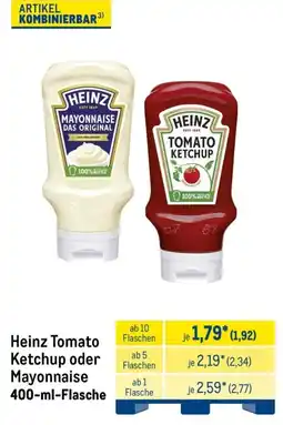 METRO Heinz Tomato Ketchup oder Mayonnaise Angebot