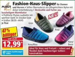 Norma Fashion-Haus-Slipper für Damen und Herren Angebot