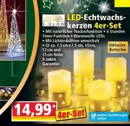 Norma I-GLOW LED-Echtwachs-kerzen Angebot