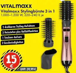 TEDi Vitalmaxx Stylingbürste 3 in 1 Angebot