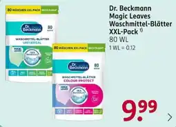 Rossmann Dr. Beckmann Magic Leaves Waschmittel-Blätter Angebot