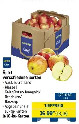 METRO Äpfel verschiedene Sorten Angebot