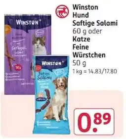 Rossmann Winston Hund Saftige Salami Angebot